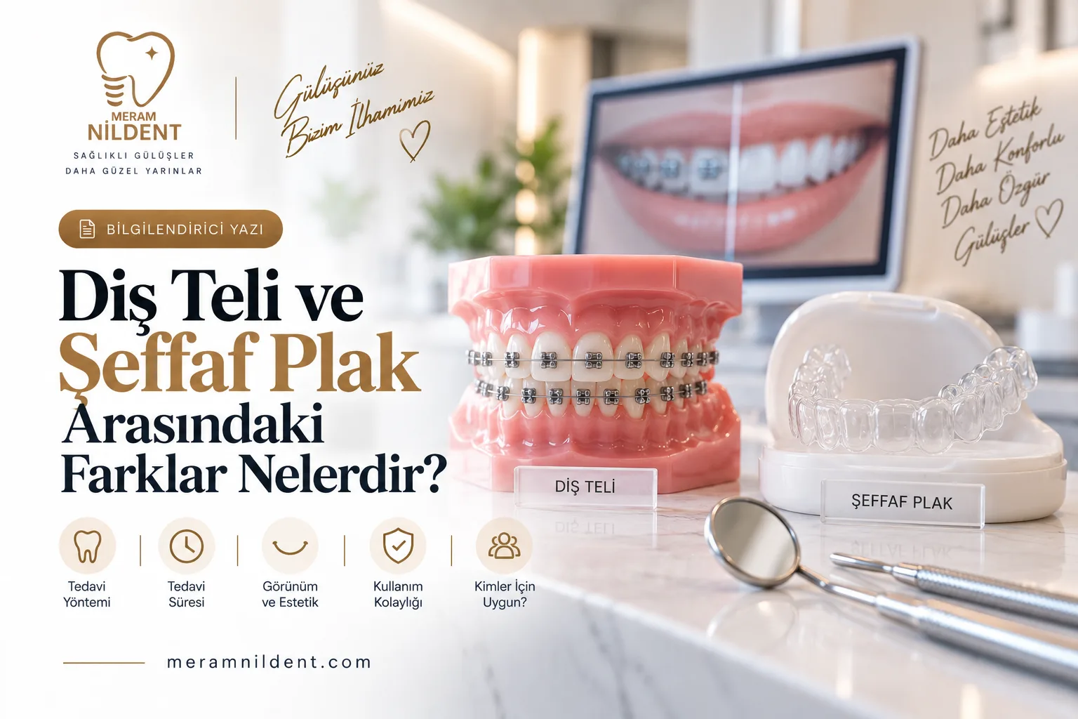 Diş Teli ve Şeffaf Plak Arasındaki Farklar Nelerdir?